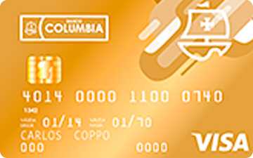 Tarjeta de crédito Visa Gold Banco Columbia