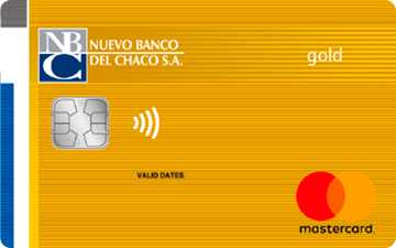 Tarjeta de crÃ©dito Mastercard Gold Nuevo Banco del Chaco