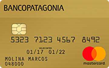 Tarjeta de crÃ©dito Mastercard Gold Banco Patagonia