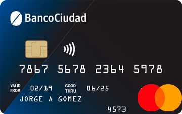 Tarjeta de crÃ©dito Mastercard Signature Banco Ciudad