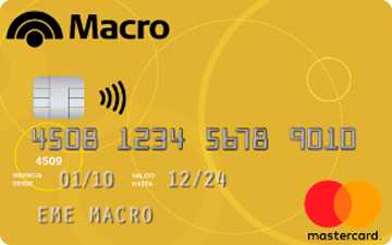 Tarjeta de crÃ©dito Mastercard Gold Macro