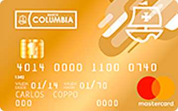 Tarjeta de crédito Mastercard Gold Banco Columbia