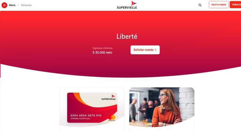 Tarjeta de crédito Liberté Banco Supervielle