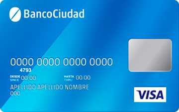 Tarjeta de crédito Visa Internacional Banco Ciudad