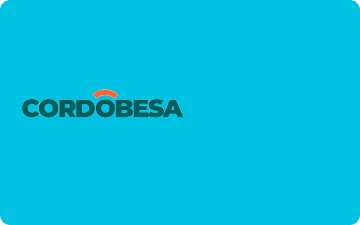 Tarjeta de crédito CORDOBESA Celeste Bancor Banco de Cordoba