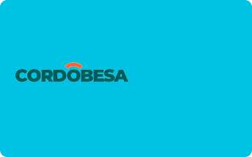 Tarjeta de crédito CORDOBESA Celeste Bancor Banco de Cordoba