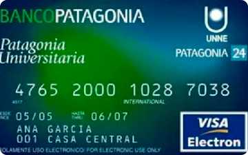 Tarjeta de débito Universitaria Banco Patagonia