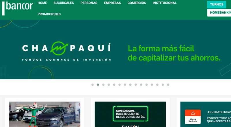 Información general - Bancor Banco de Cordoba