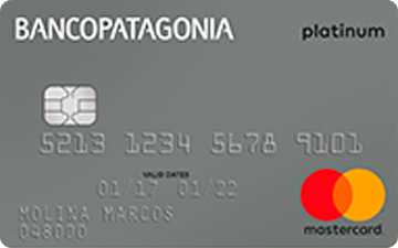 Tarjeta de crÃ©dito Mastercard Platinum Banco Patagonia