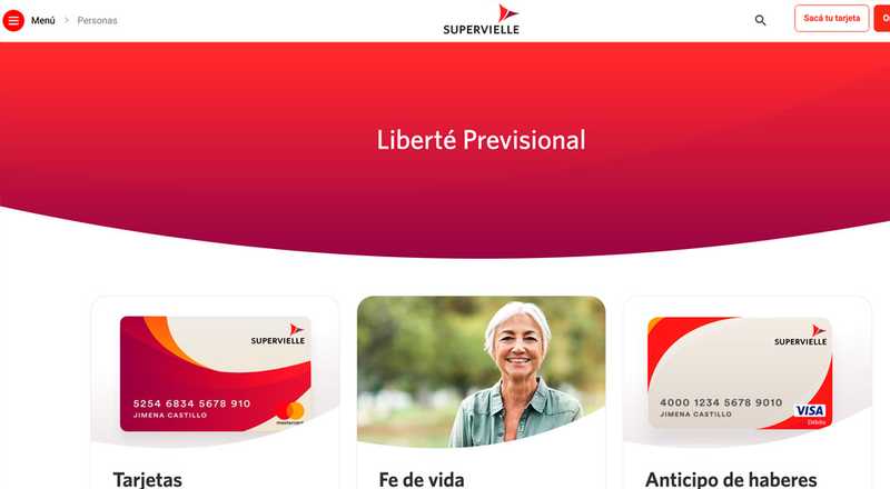 Tarjeta de crÃ©dito LibertÃ© Previsional Banco Supervielle