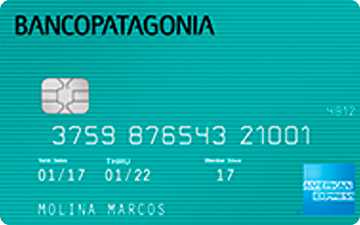 Tarjeta de crédito American Express Banco Patagonia