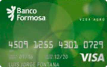 Tarjeta de crédito Visa Agro Banco de Formosa