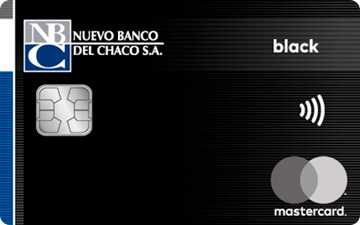 Tarjeta de crédito Mastercard Black Nuevo Banco del Chaco