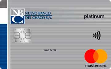 Tarjeta de crÃ©dito Mastercard Platinum Nuevo Banco del Chaco