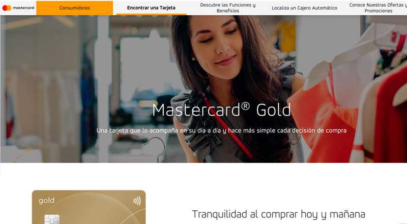 Tarjeta de crédito Mastercard Gold Nuevo Banco del Chaco