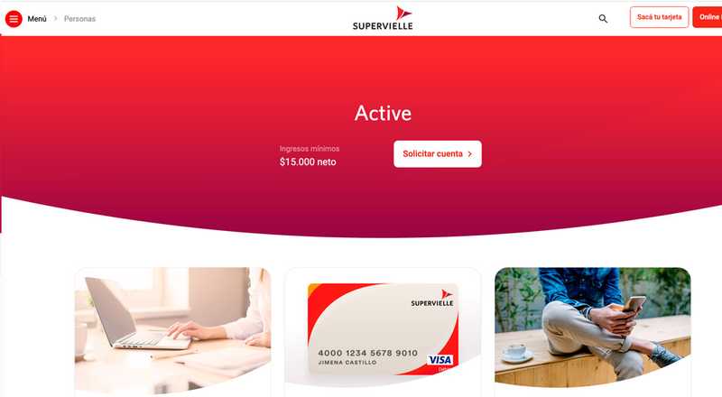 Tarjeta de crédito Active Banco Supervielle