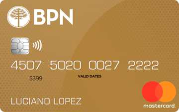 Tarjeta de crédito Mastercard Gold Bpn