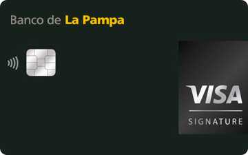 Tarjeta de crÃ©dito CaldÃ©n Visa Signature Banco de La Pampa