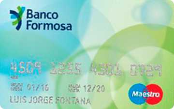 Tarjeta de dÃ©bito Maestro Banco de Formosa