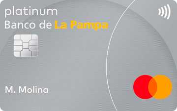 Tarjeta de crédito Caldén Mastercard PLATINUM Banco de La Pampa